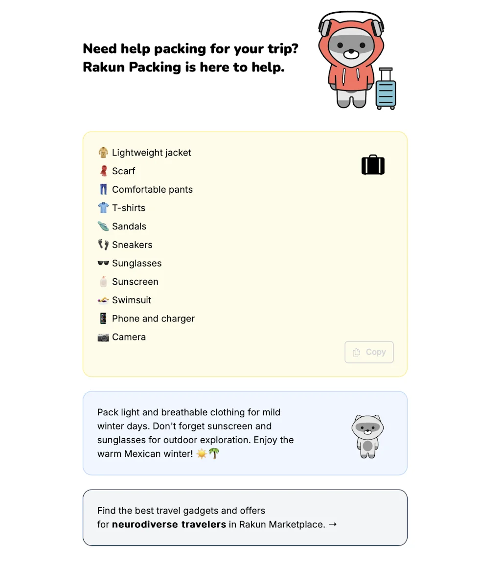Rakun Packing screenshot 2 of 3