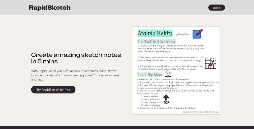 RapidSketch screenshot 1 of 3