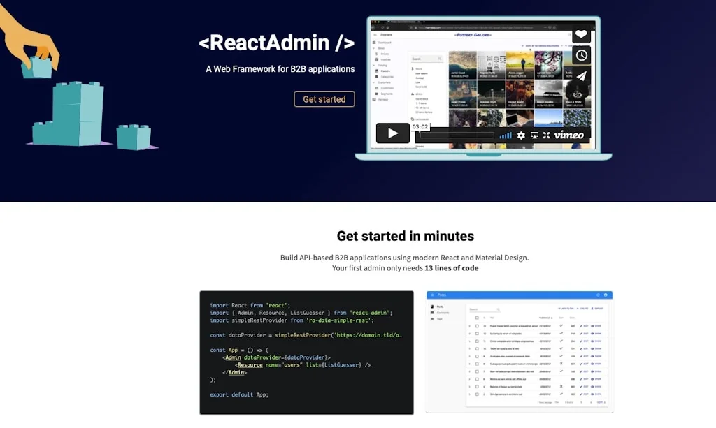 React-admin Enterprise screenshot 1 of 3