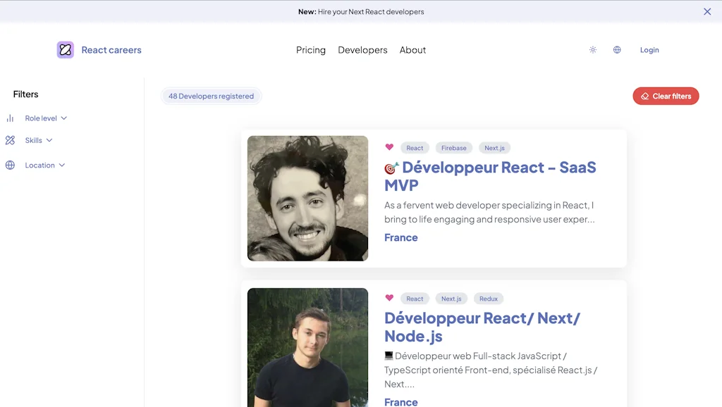 React Careers screenshot 2 of 3