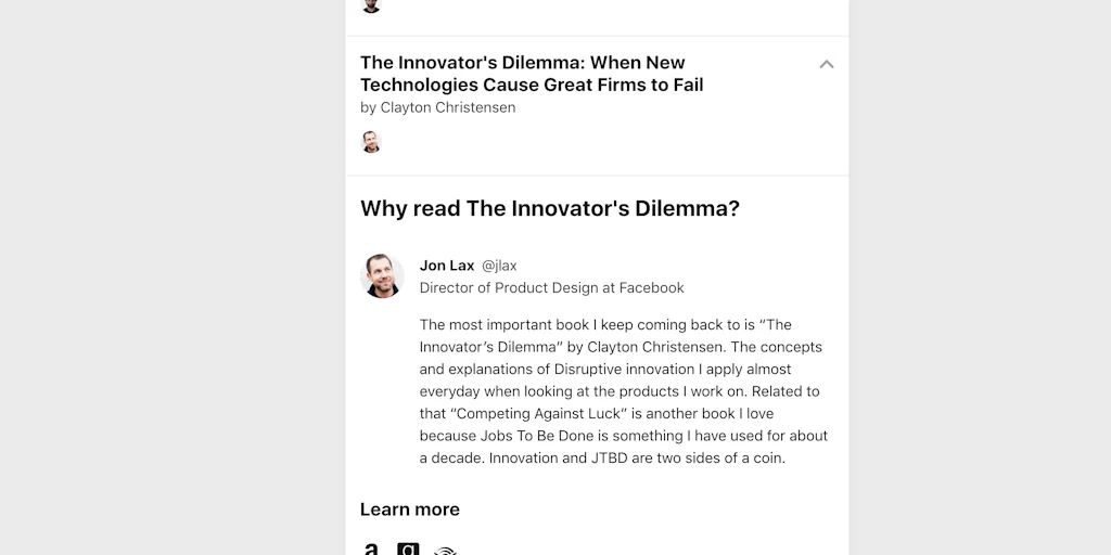 Readinglist.design screenshot 1 of 2