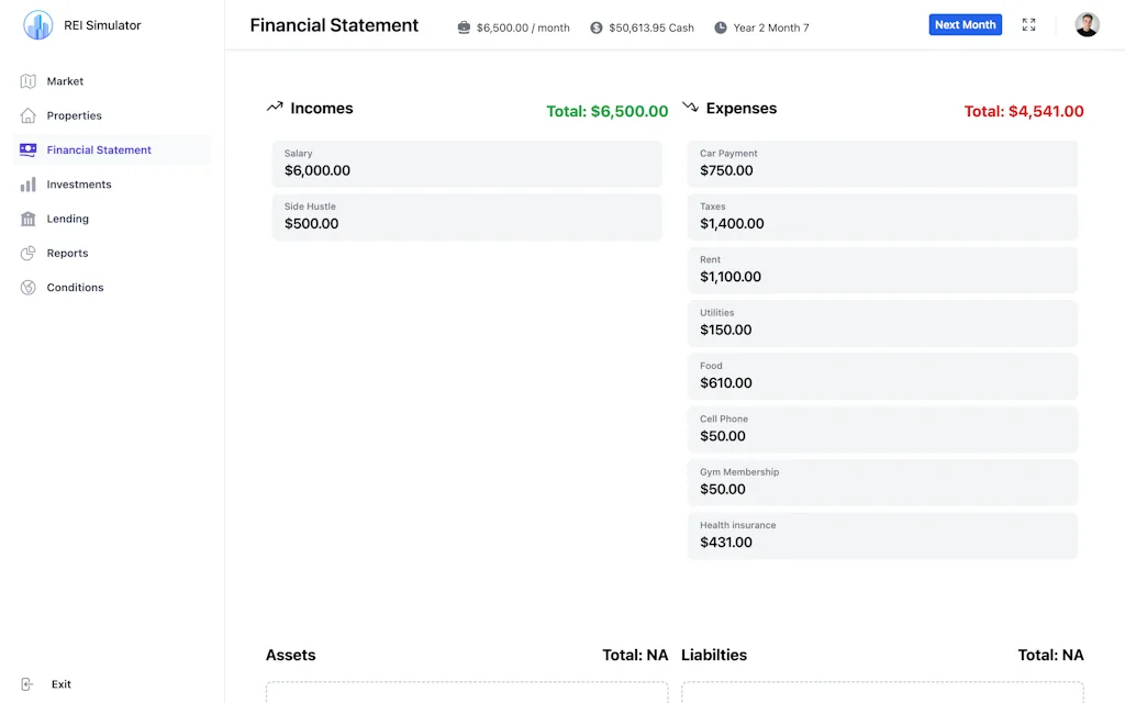 Real Estate Investing Simulator screenshot 4 of 6