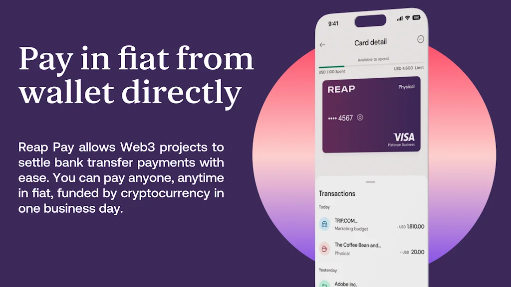 Reap Pay screenshot 1 of 3