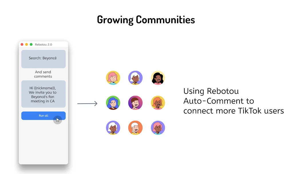 Rebotou - Growth hacking bot on TikTok screenshot 2 of 4