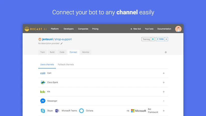 Recast.AI screenshot 6 of 7