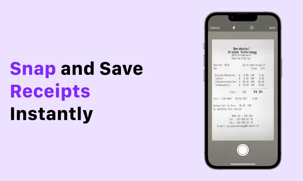 Receipt Snapper And Scanner screenshot 1 of 6