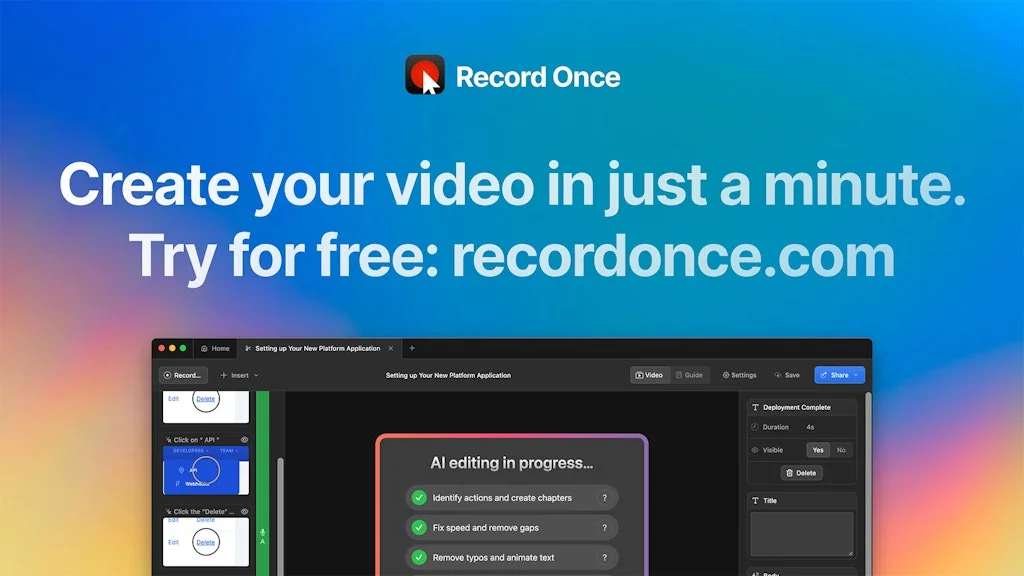Record Once screenshot 7 of 7