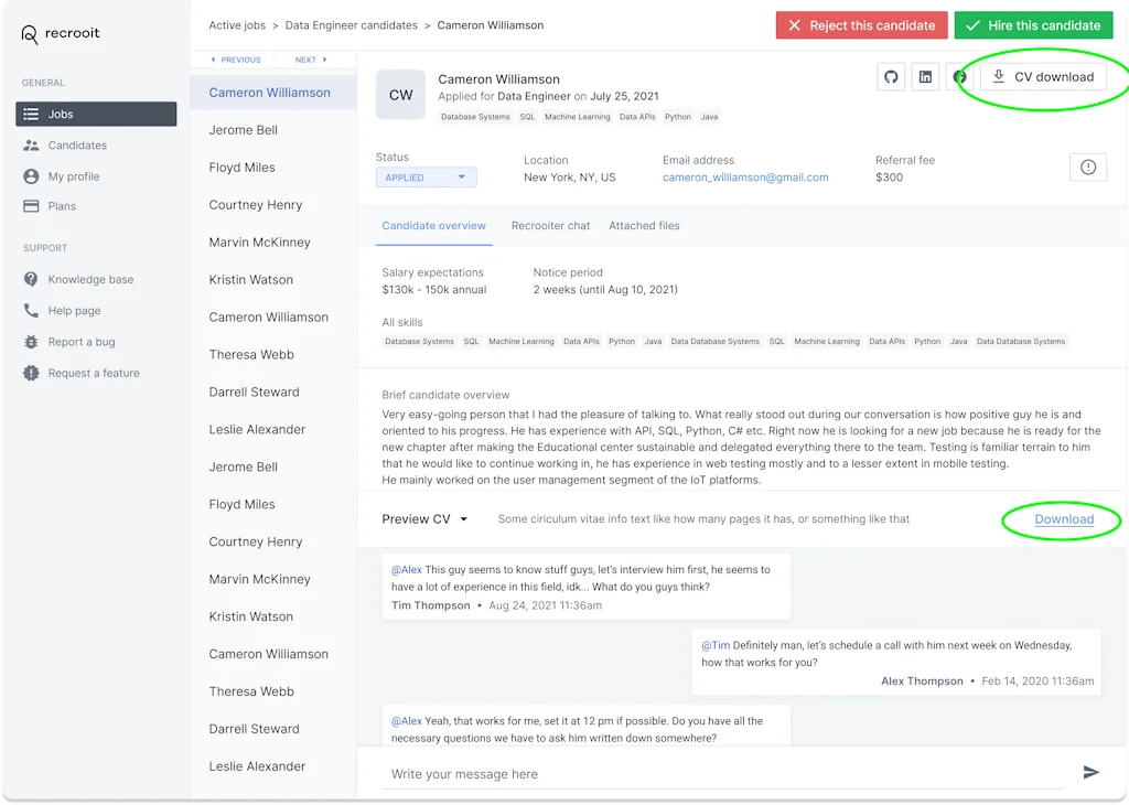 Recrooit screenshot 1 of 3