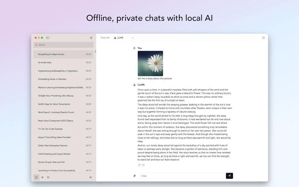 RecurseChat - Local AI Chat screenshot 2 of 3