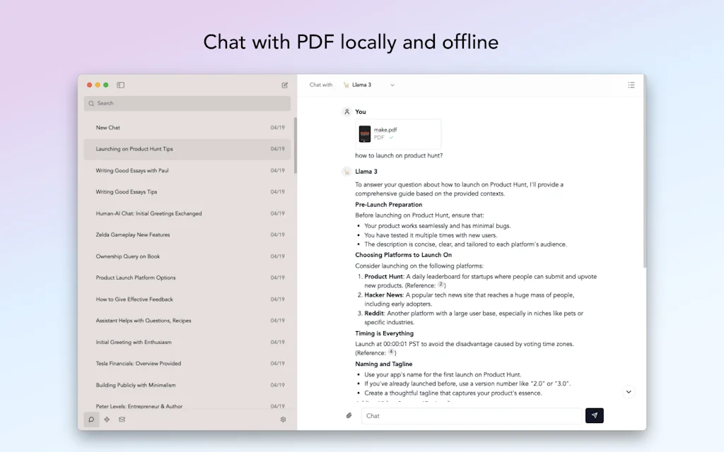 RecurseChat - Local AI Chat screenshot 3 of 3