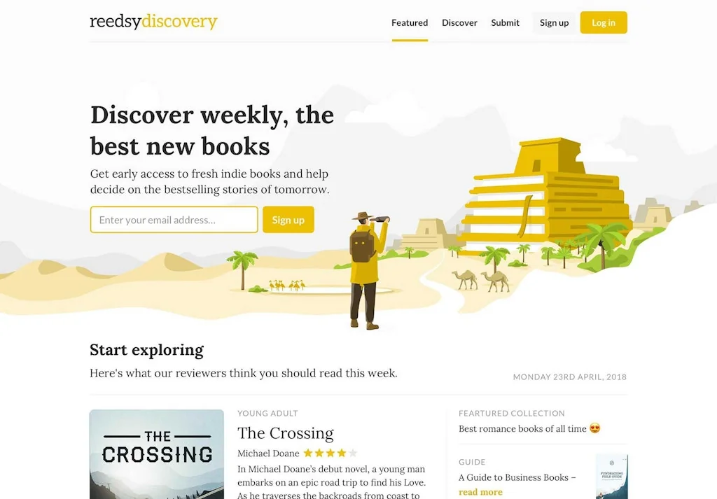 Reedsy screenshot 1 of 4