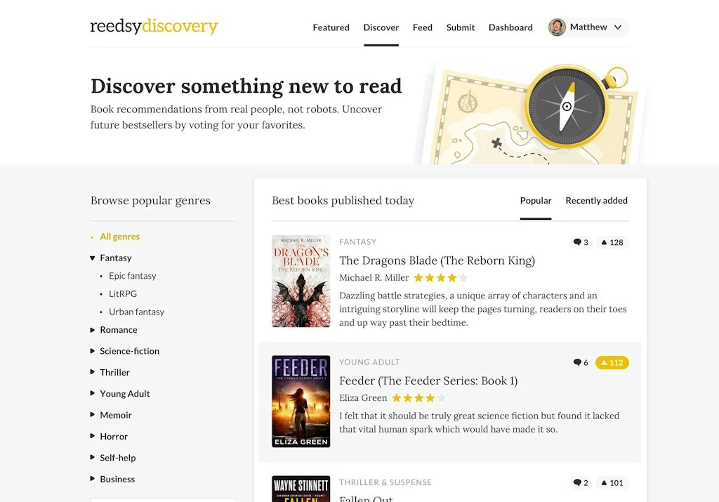 Reedsy screenshot 2 of 4