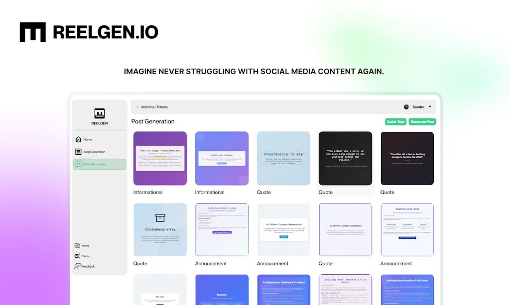 REELGEN screenshot 1 of 3