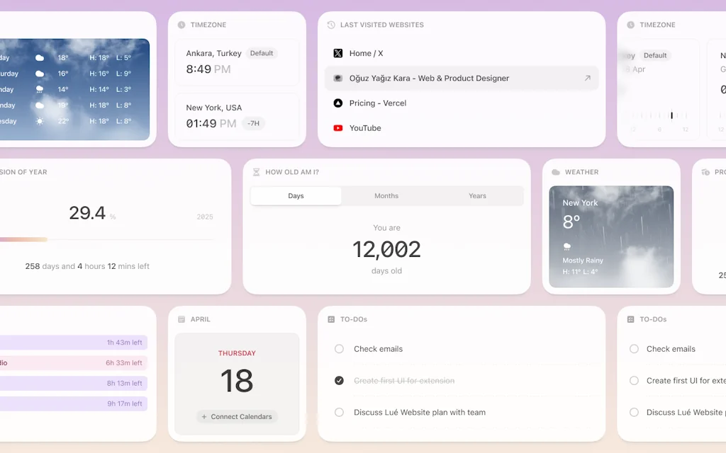 Reflect New Tab for Chrome  screenshot 2 of 5