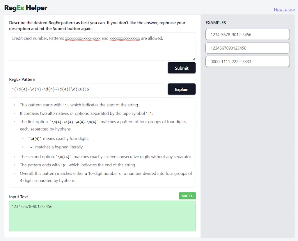 RegEx Helper screenshot 3 of 4