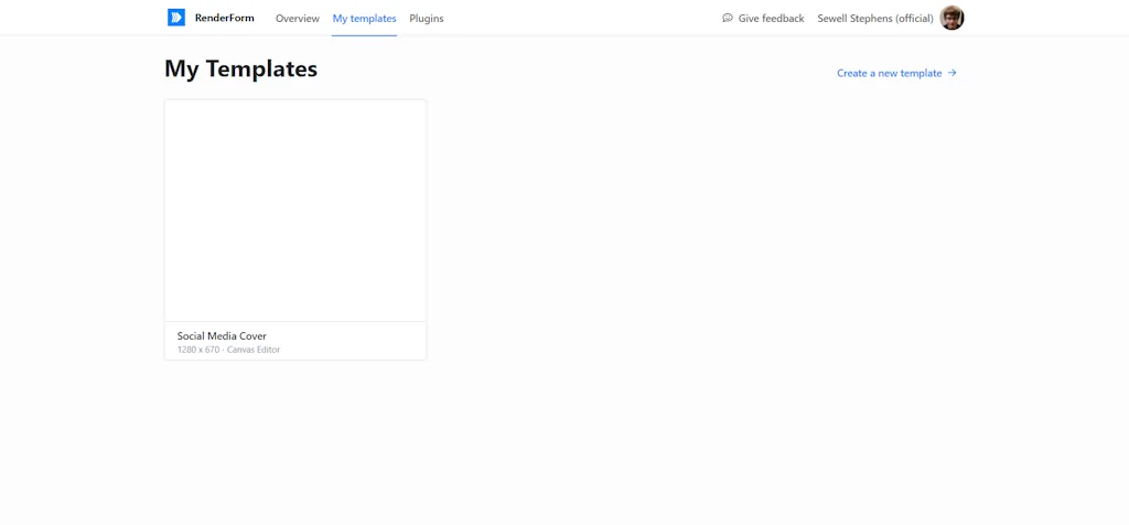 Renderform screenshot 1 of 3