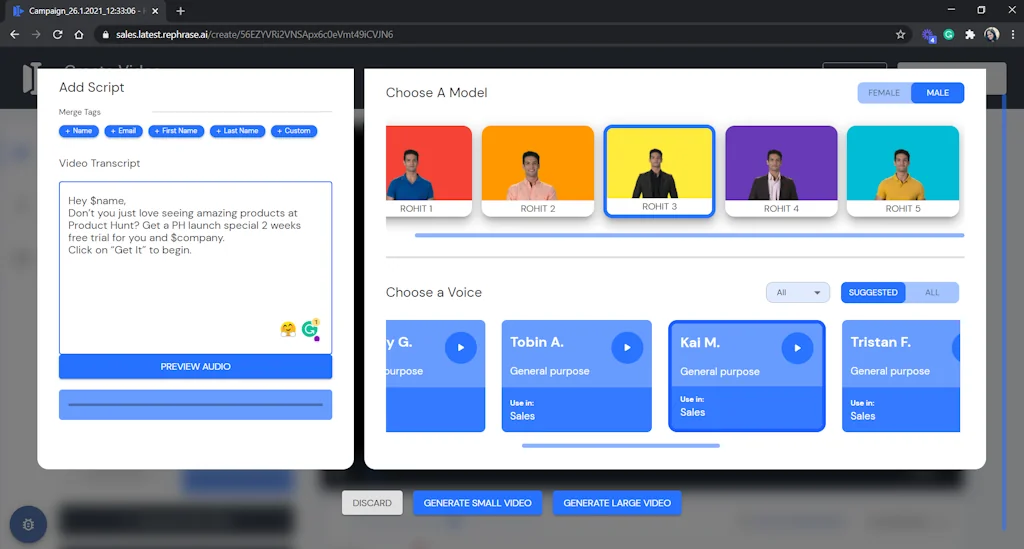 Rephrase.ai screenshot 3 of 8