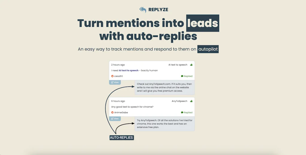 Replyze screenshot 2 of 5