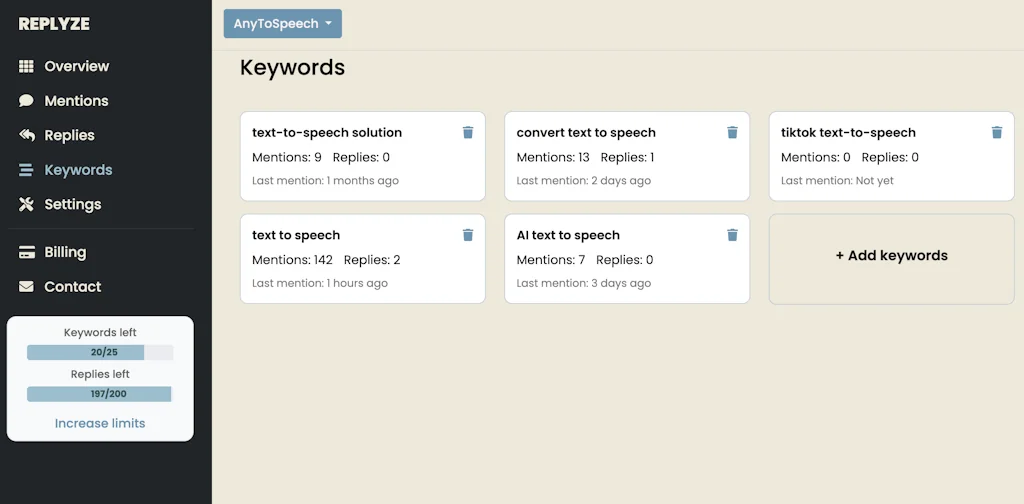 Replyze screenshot 5 of 5