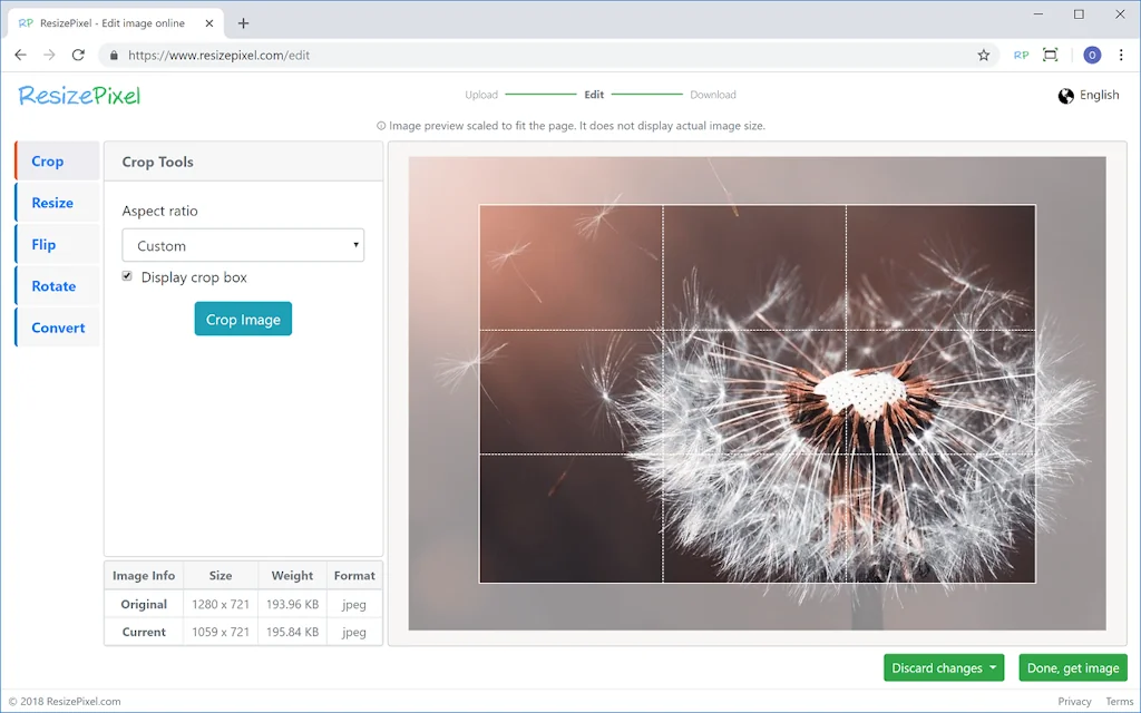 ResizePixel.com screenshot 2 of 2