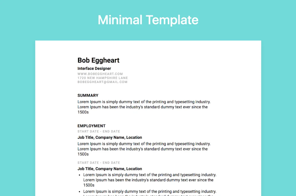 Resume Builder screenshot 2 of 5