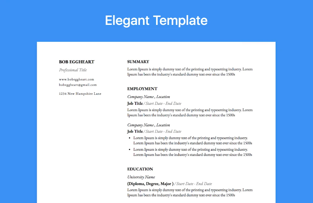 Resume Builder screenshot 3 of 5