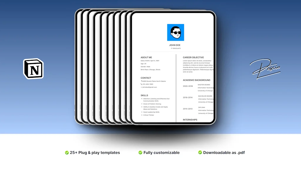 Resume Template Bundle screenshot 2 of 3