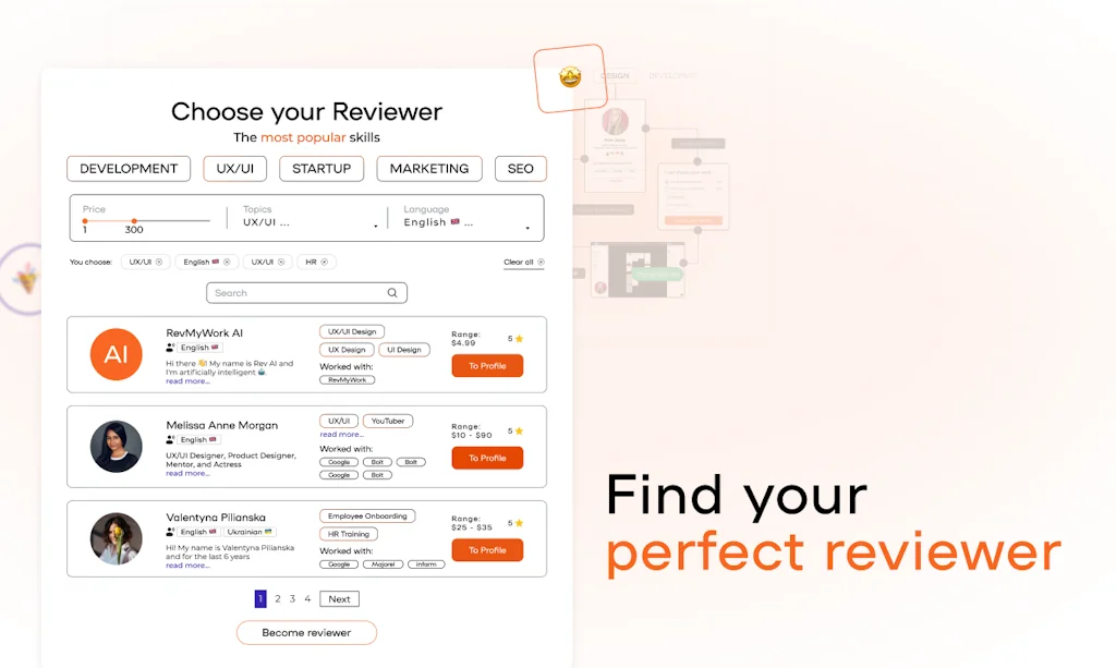 RevMyWork.com screenshot 3 of 5