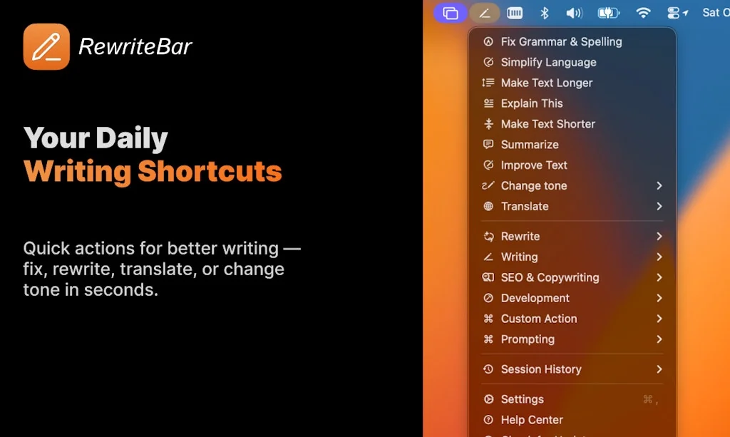RewriteBar screenshot 2 of 5