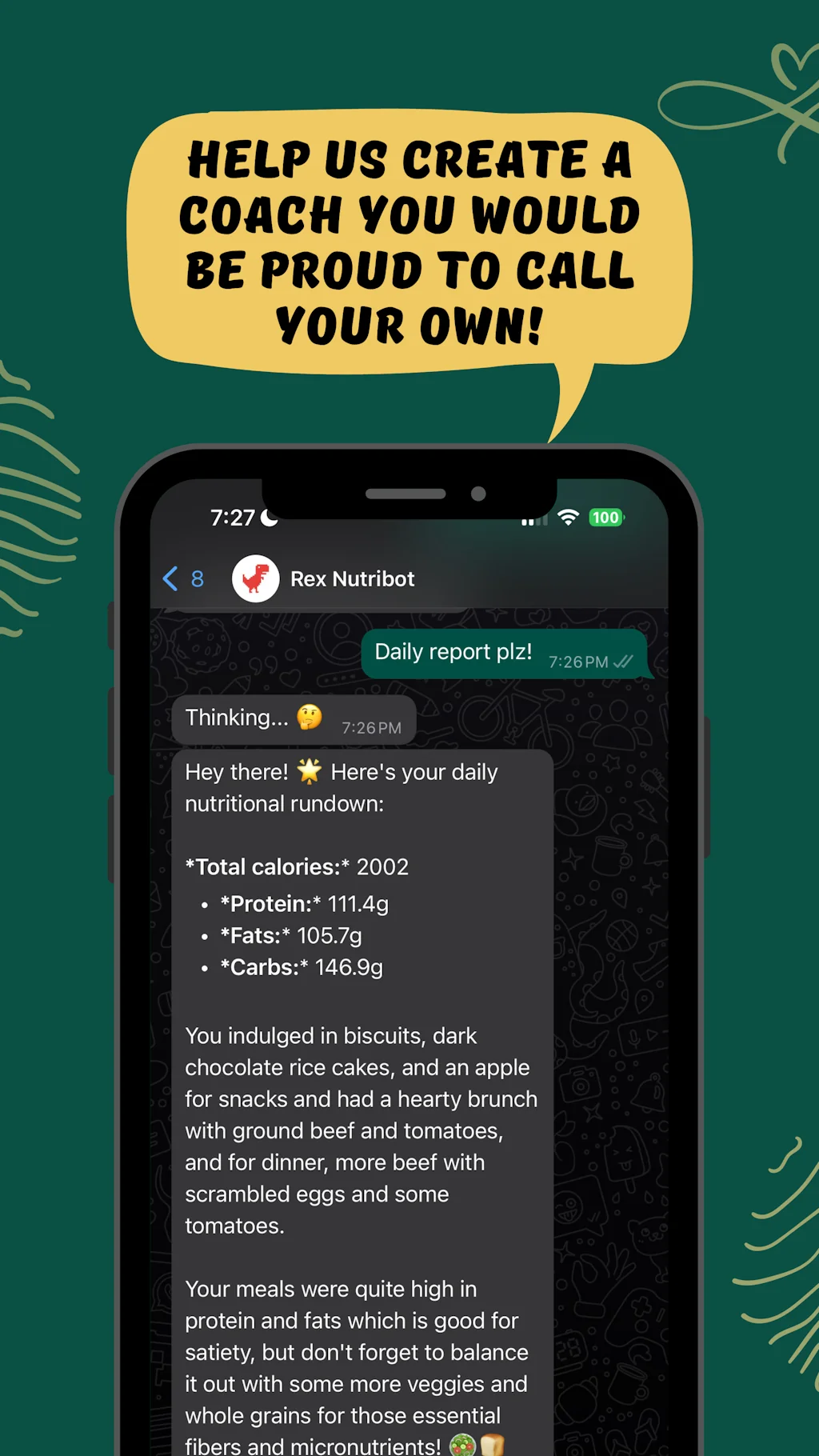 Rex Nutribot screenshot 5 of 5