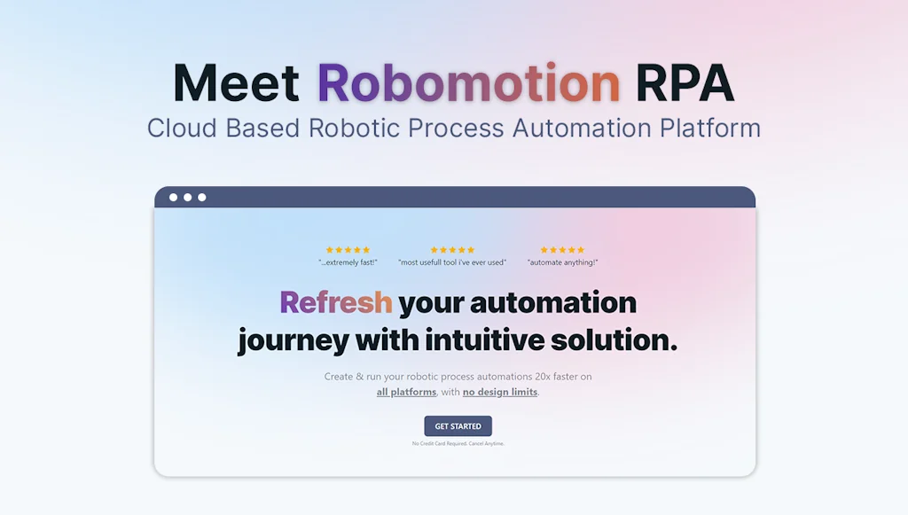 Robomotion RPA screenshot 1 of 3