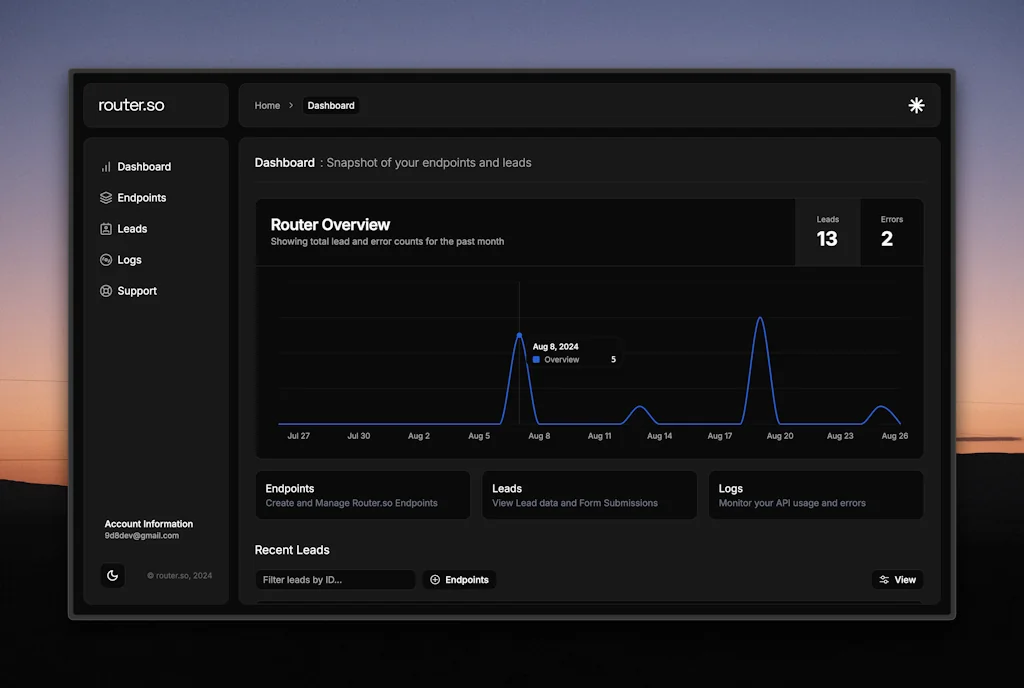 Router.so | Open Source Lead Router screenshot 2 of 4