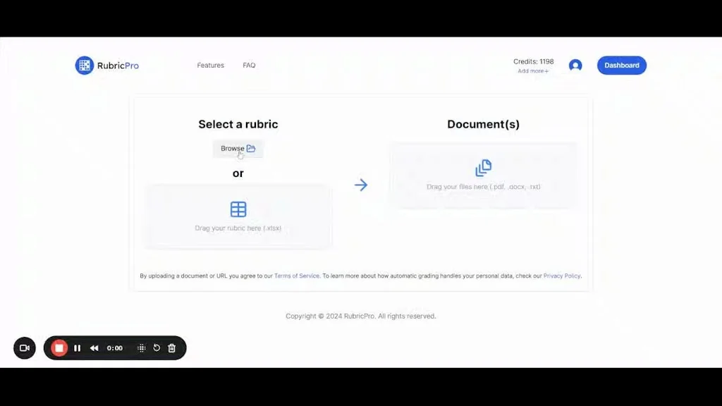 rubricpro.ai screenshot 1 of 5