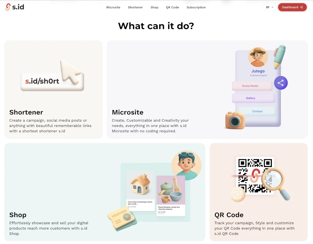 s.id-Turn your bio link into a business screenshot 1 of 3