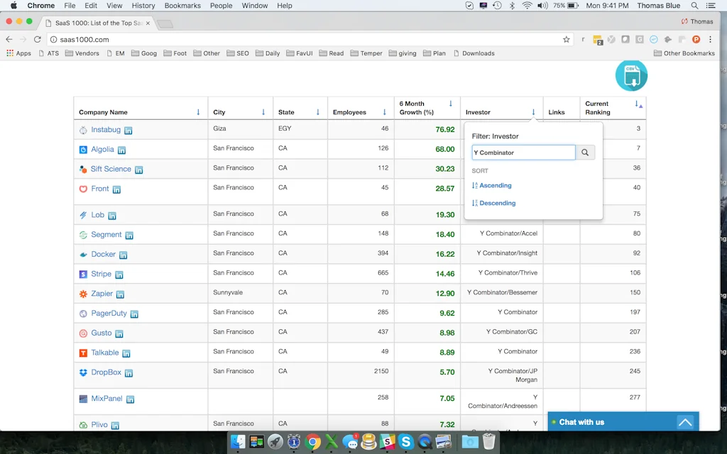 SaaS 1000 screenshot 2 of 3