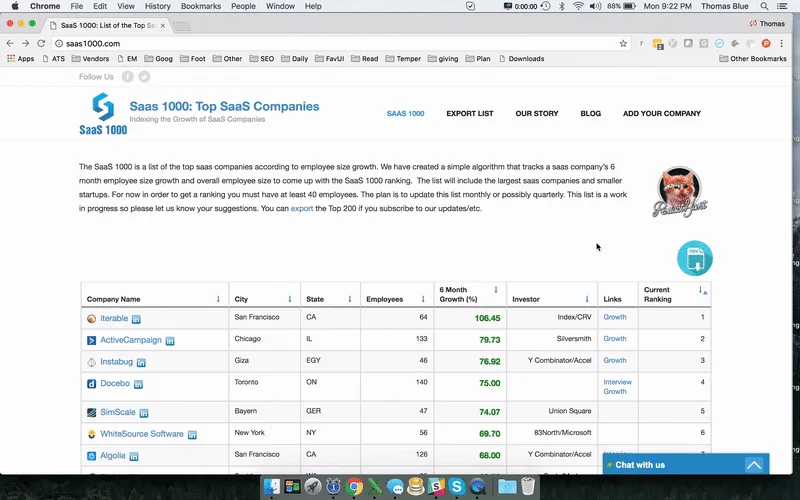 SaaS 1000 screenshot 3 of 3