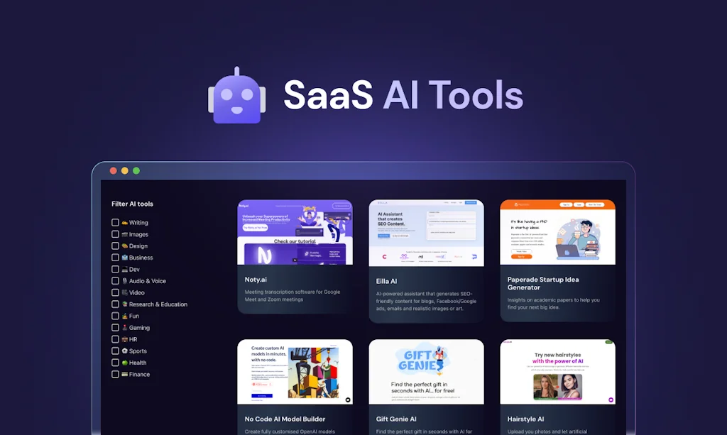 SaaS AI Tools screenshot 1 of 4