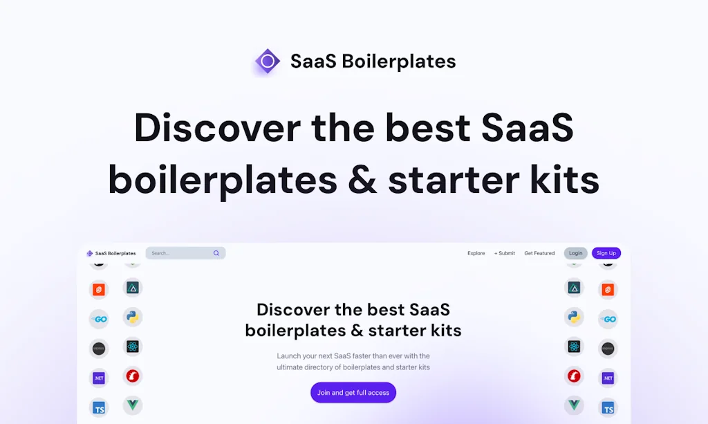 SaaS Boilerplates screenshot 1 of 4