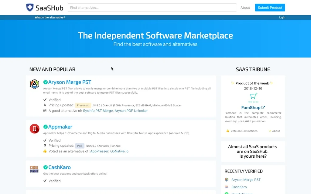 SaaS Hub screenshot 2 of 3