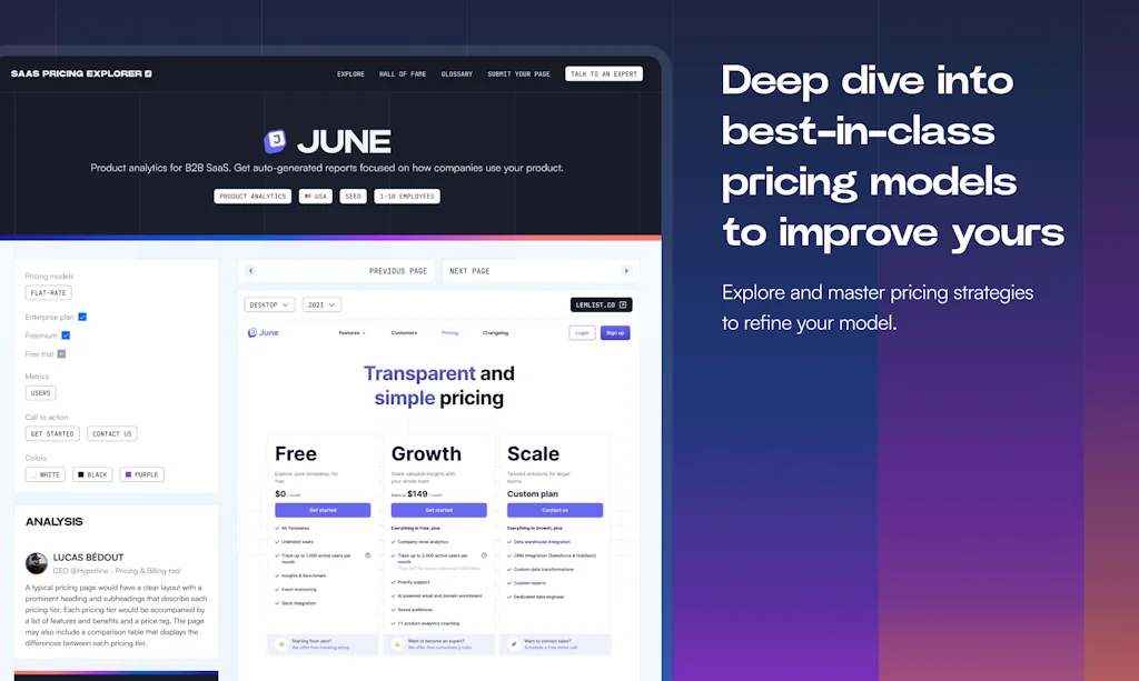 SaaS Pricing Explorer screenshot 3 of 7