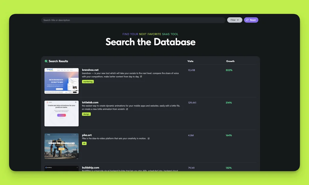 SaaSrefs screenshot 3 of 6