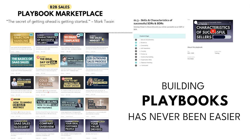 Sales Playbooks screenshot 1 of 2