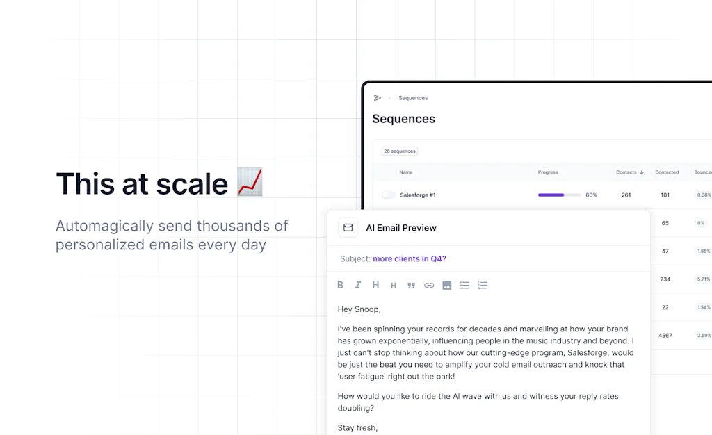 Salesforge screenshot 1 of 3