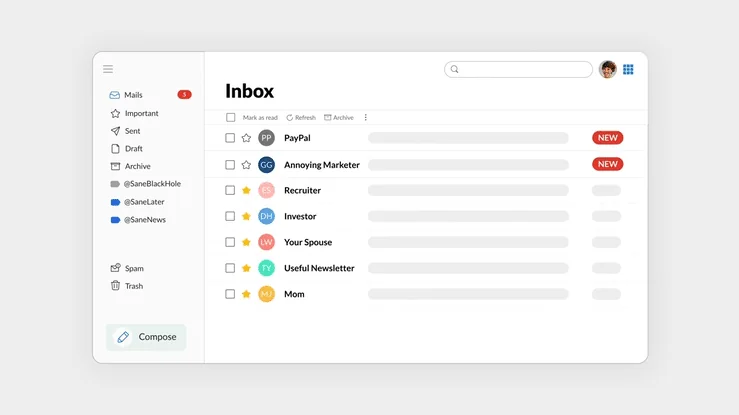 SaneBox screenshot 1 of 7
