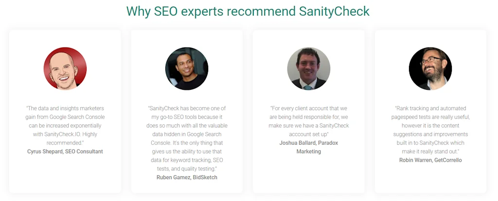 SanityCheck.io screenshot 6 of 6
