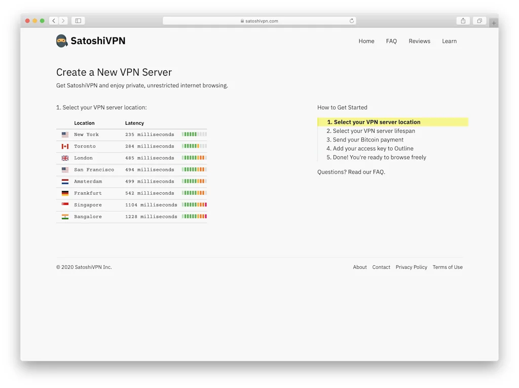 SatoshiVPN screenshot 2 of 3