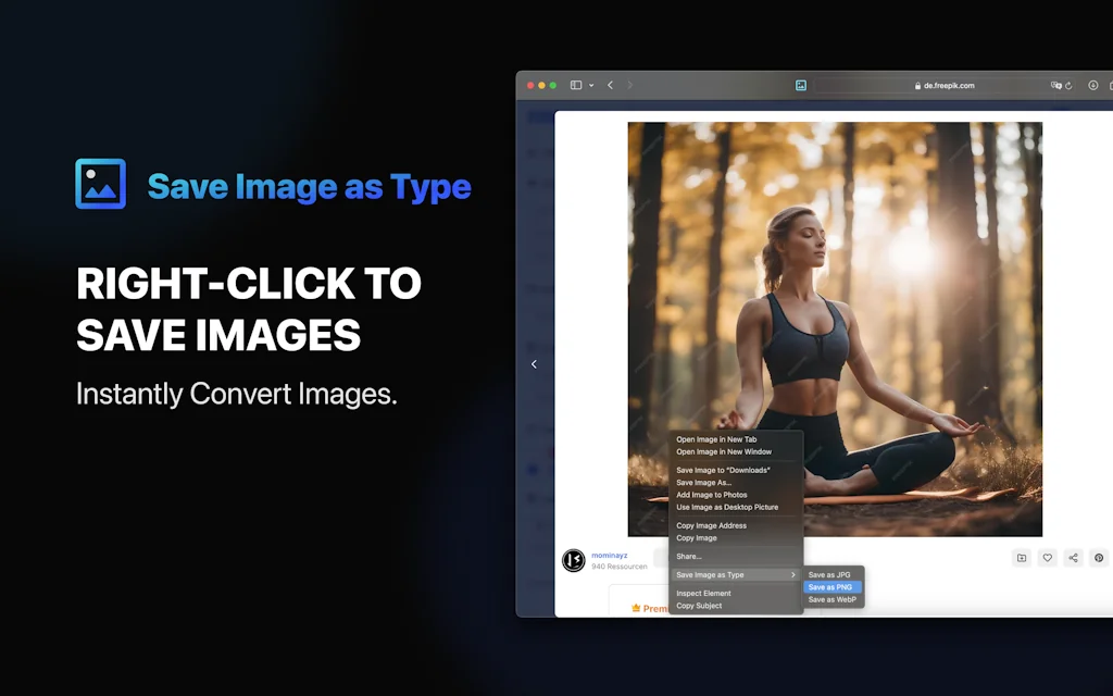 Save Image as Type - Safari Extension screenshot 2 of 4