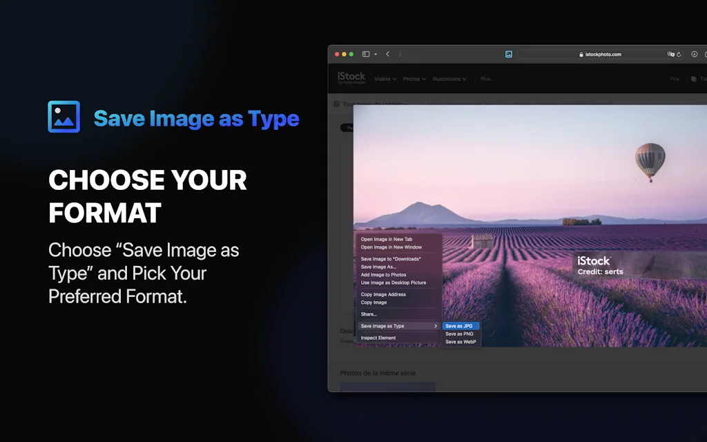 Save Image as Type - Safari Extension screenshot 3 of 4