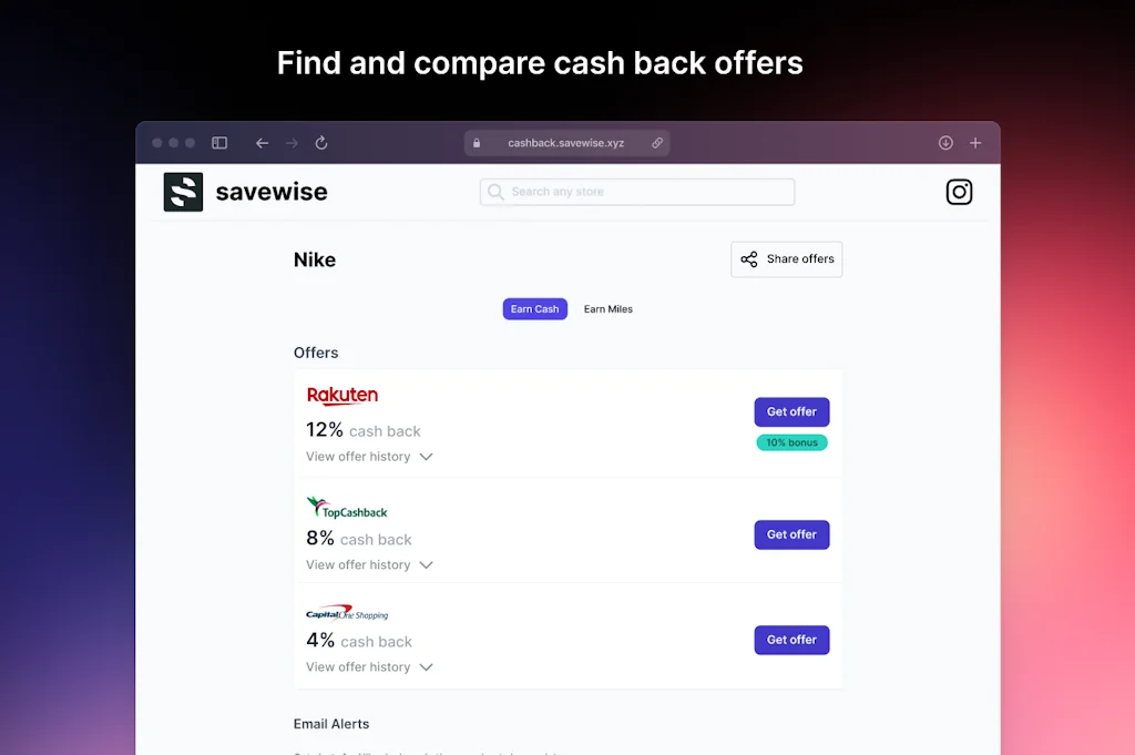 Savewise screenshot 1 of 5