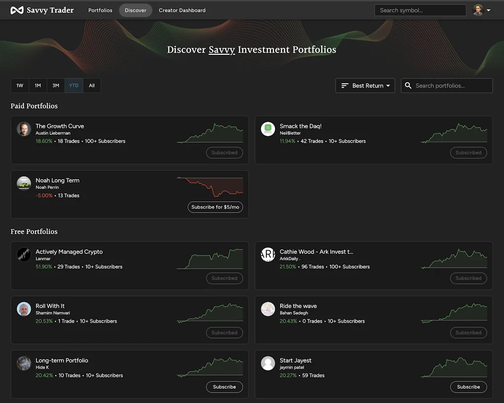 Savvy Trader (Stocks & Crypto) screenshot 2 of 9